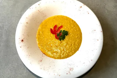 Cover image for Cremige Mais-Kokos-Suppe