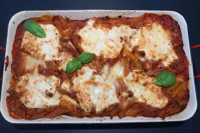 Cover image for Überbackene Tomaten-Ricotta-Pasta