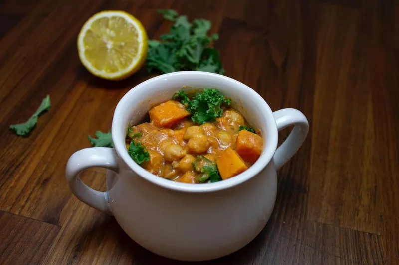 Kürbis-Kichererbsen-Gulasch